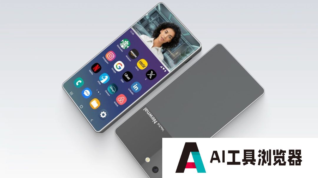 韩国 Newnal 公司推出独特形态“AI 手机”：上下双屏设计，顶屏内置专属数字化身
