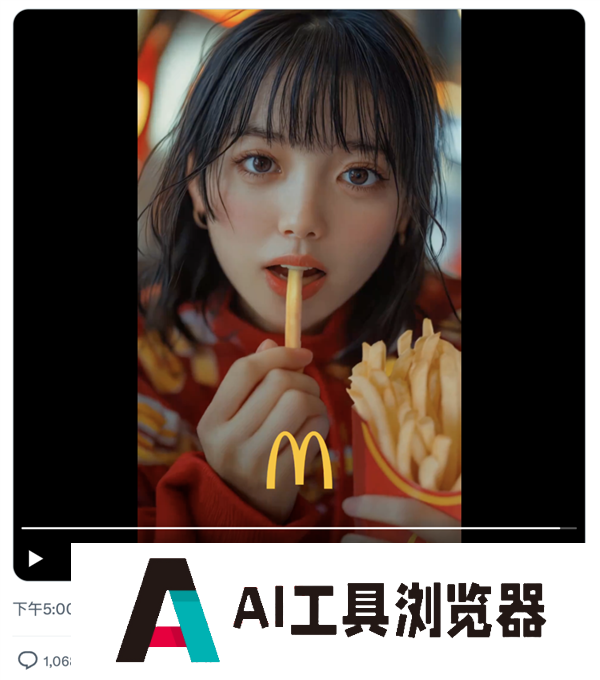 麦当劳请了11个AI美女为薯条疯狂打call 网友吵翻了